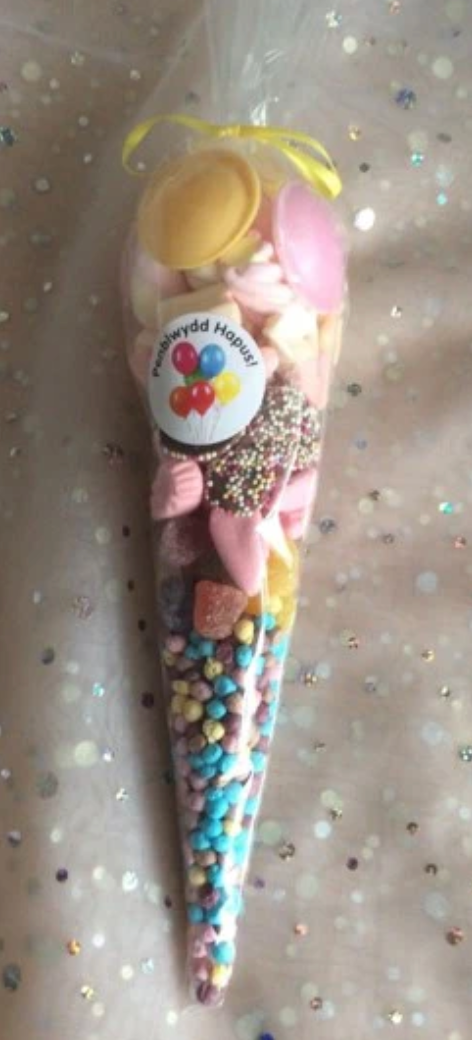 Multicoloured Sweet Cone / Party Bag