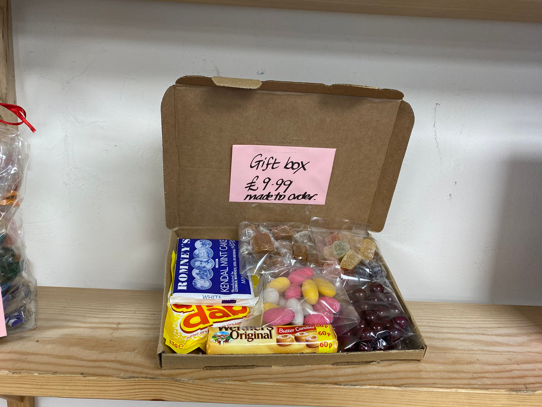 Gift Box of retro sweets