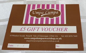 Umpalumpa Sweet shop Gift Cards