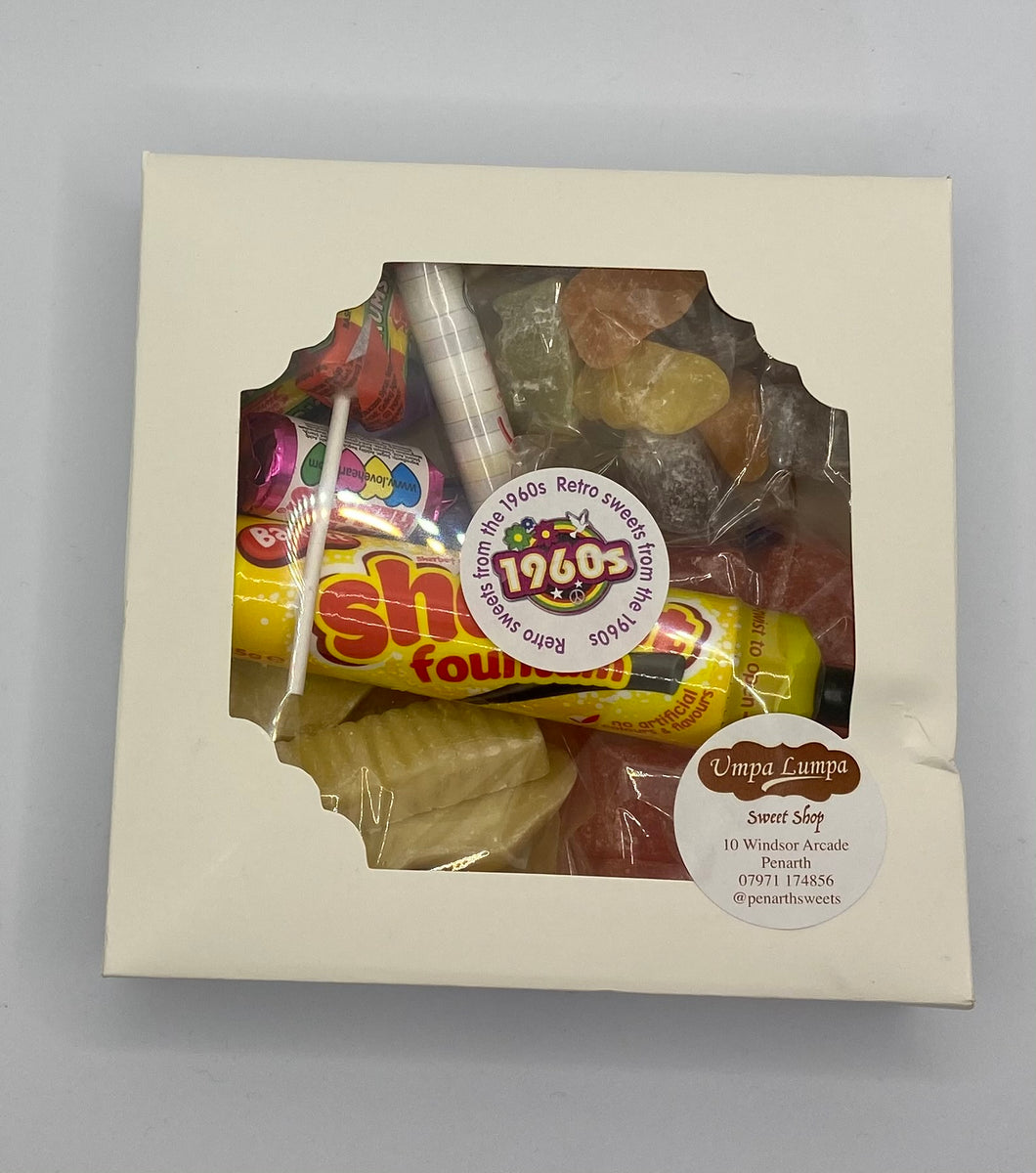 Retro Gift Box with Sweets From the 1960s